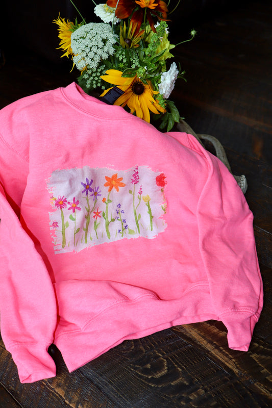 Kids Wildflower Pullover