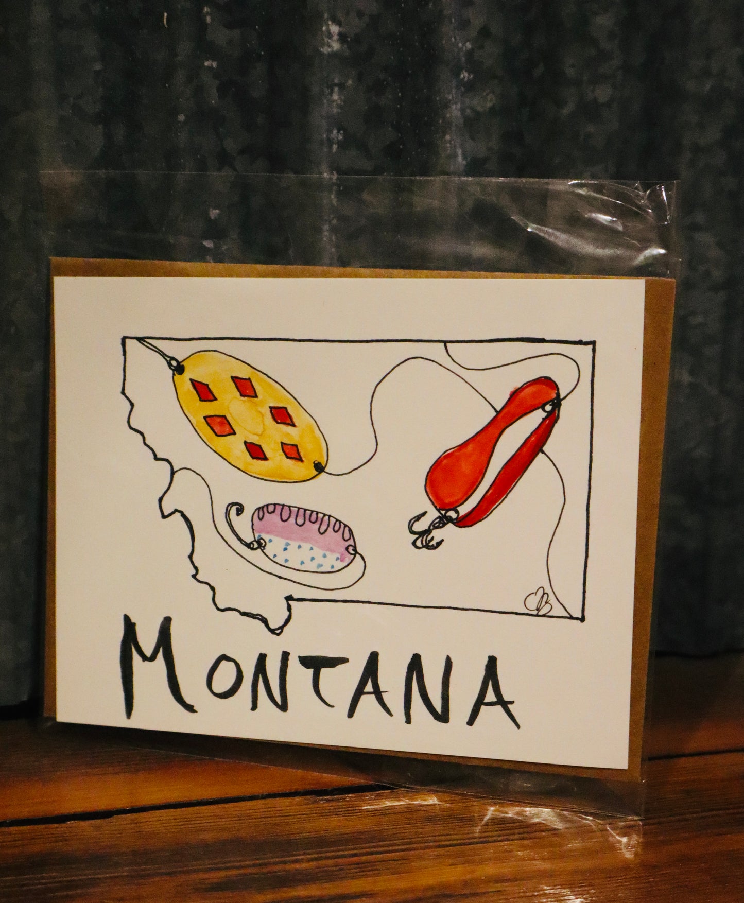 Fishing Montana Post Card