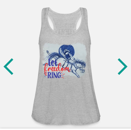 "LET FREEDOM RING" tank top