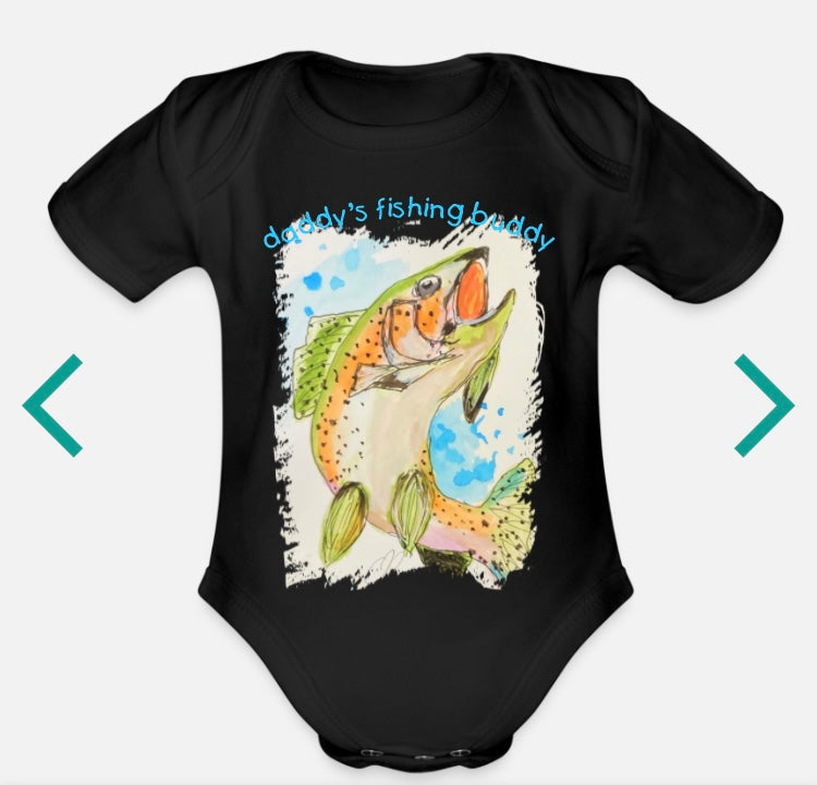 "Daddy's Fishing Buddy" onesie